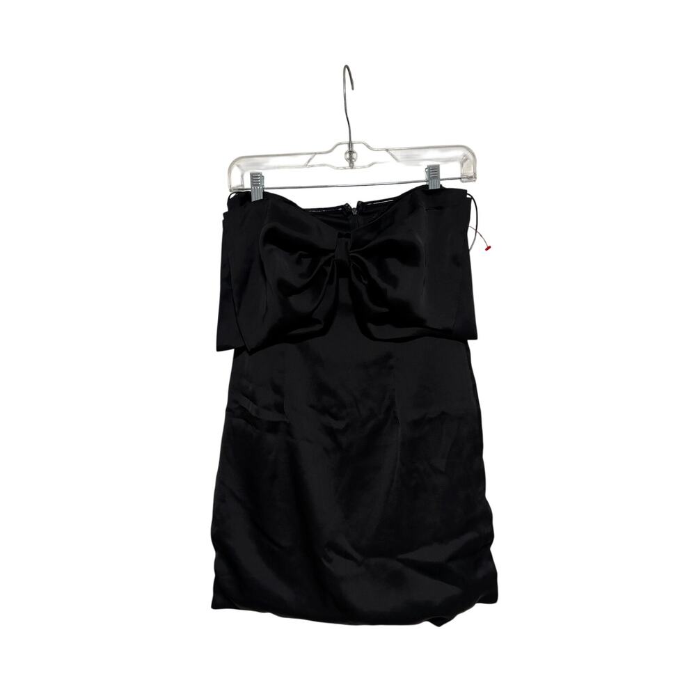 Thirty Thirty Black Strapless Dress with Bow M - Picture 2 of 7